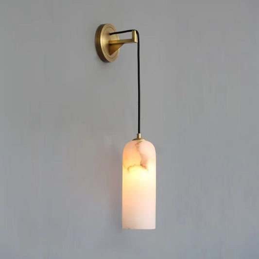 Truda Modern Alabaster Wall Sconce, Wall Lamp For Living Room,Bedroom