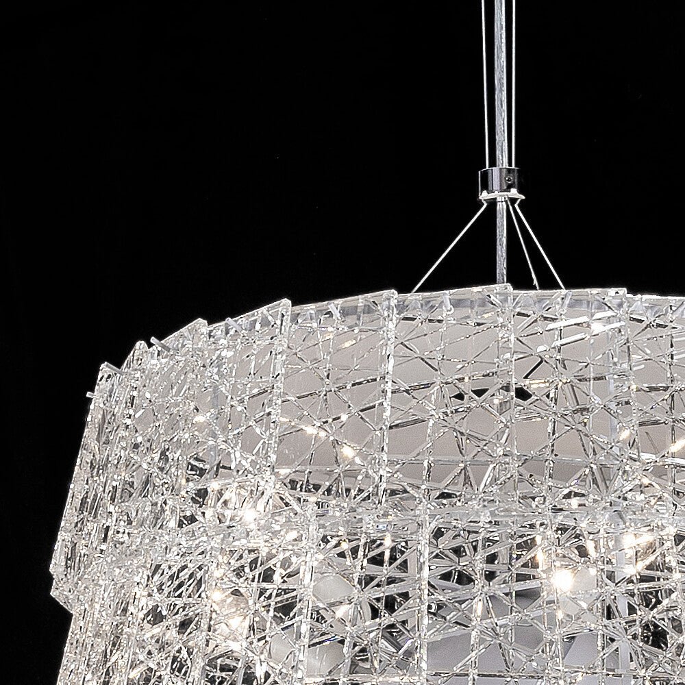 Tuile De Cristal Frozen Baccarat Crystal Chandelier-Nobipets