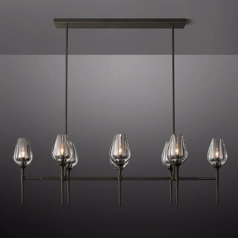 Tulip Linear Chandelier 52''-Nobipets