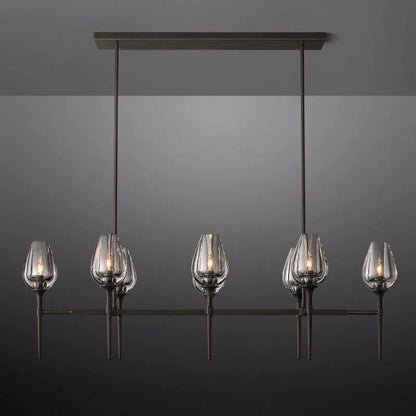 Tulip Linear Chandelier 52''-Nobipets