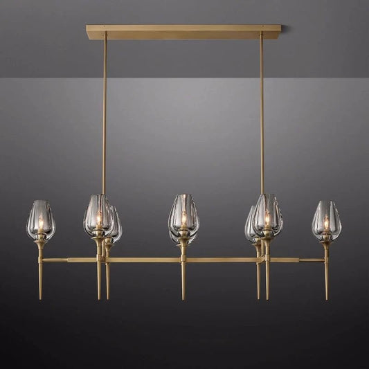 Tulip Linear Chandelier 52''-Nobipets