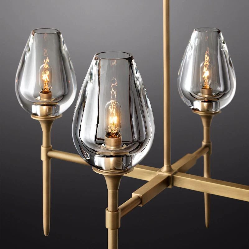 Tulip Linear Chandelier 52''-Nobipets