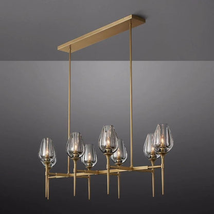 Tulip Linear Chandelier 52''-Nobipets