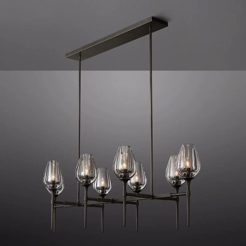 Tulip Linear Chandelier 52''-Nobipets