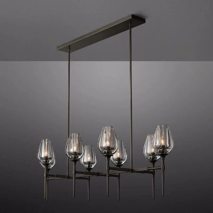 Tulip Linear Chandelier 52''-Nobipets