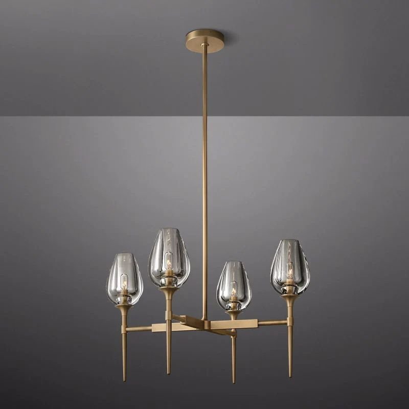 Tulip Round Chandelier 27''-Nobipets