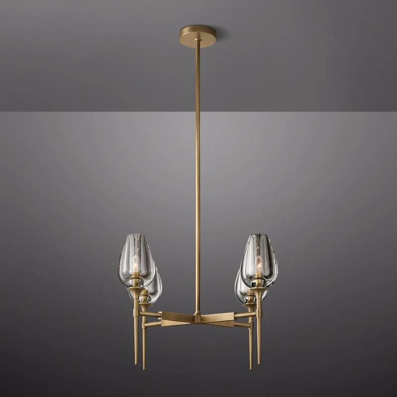 Tulip Round Chandelier 27''-Nobipets