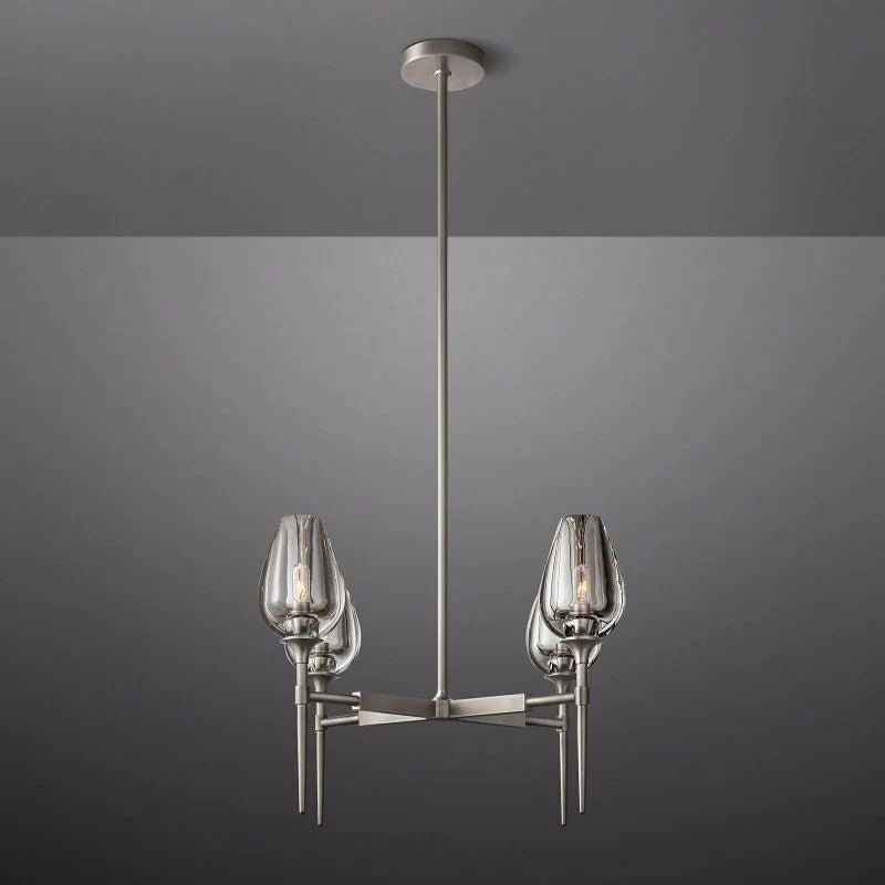 Tulip Round Chandelier 27''-Nobipets