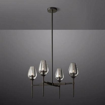 Tulip Round Chandelier 27''-Nobipets