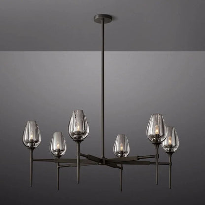 Tulip Round Chandelier 42''-Nobipets