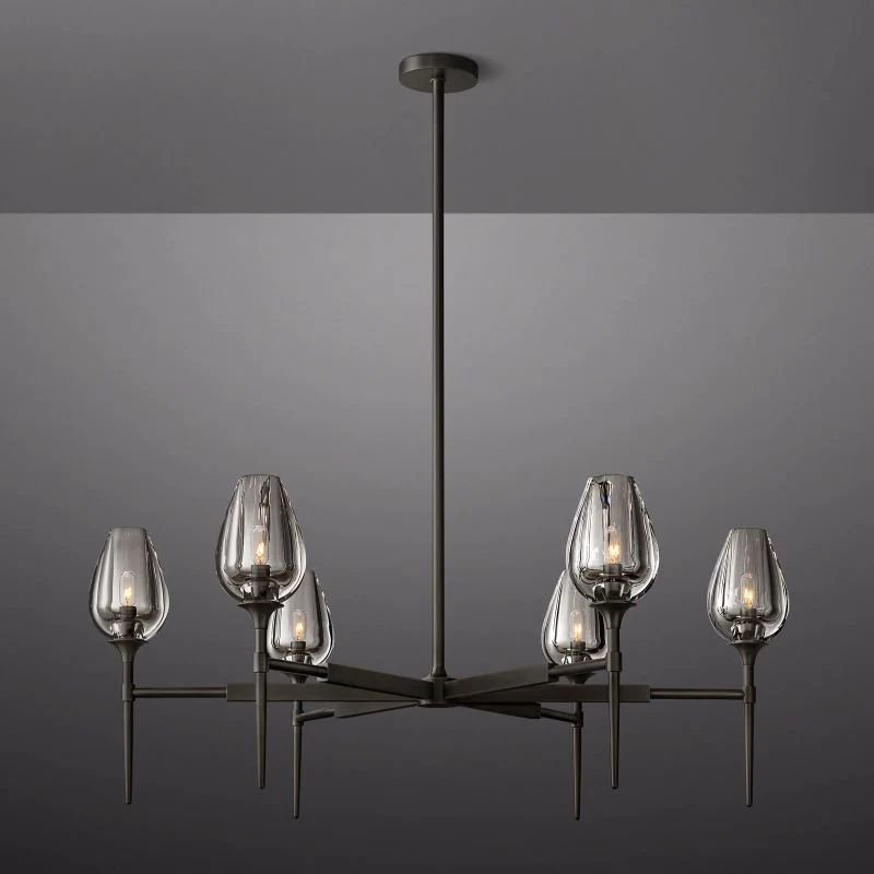 Tulip Round Chandelier 42''-Nobipets