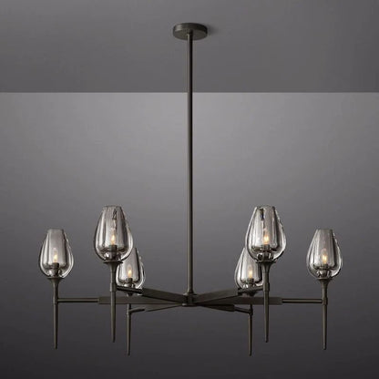 Tulip Round Chandelier 42''-Nobipets