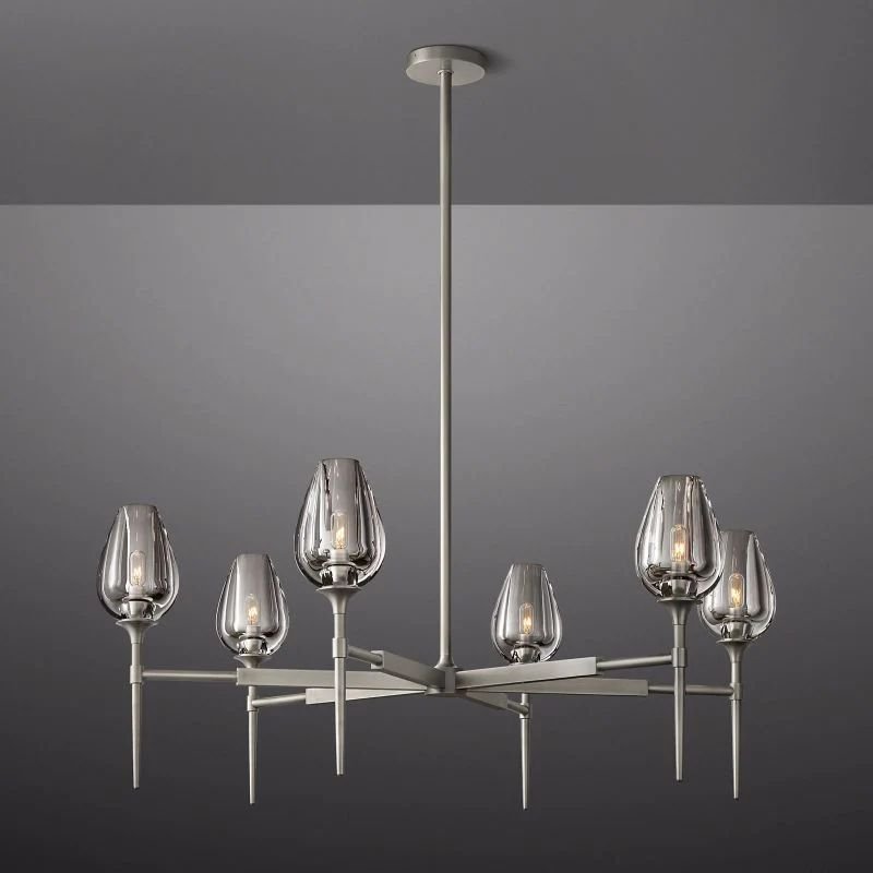 Tulip Round Chandelier 42''-Nobipets