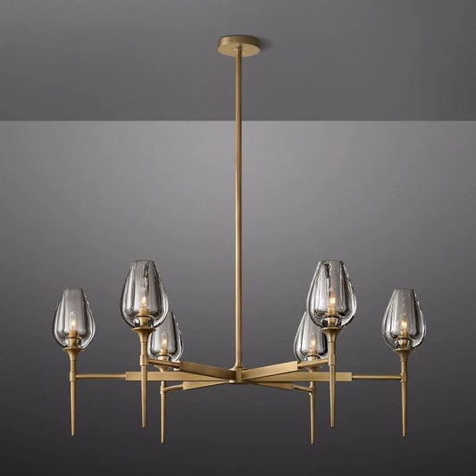 Tulip Round Chandelier 42''-Nobipets