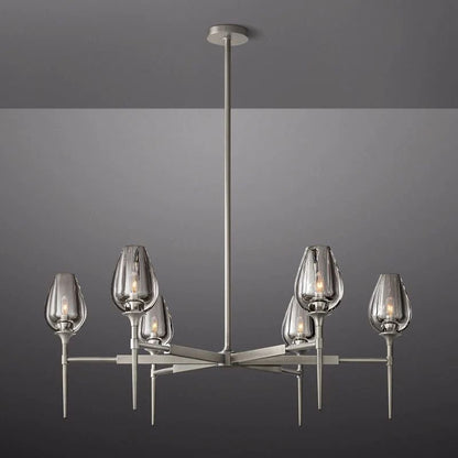 Tulip Round Chandelier 42''-Nobipets