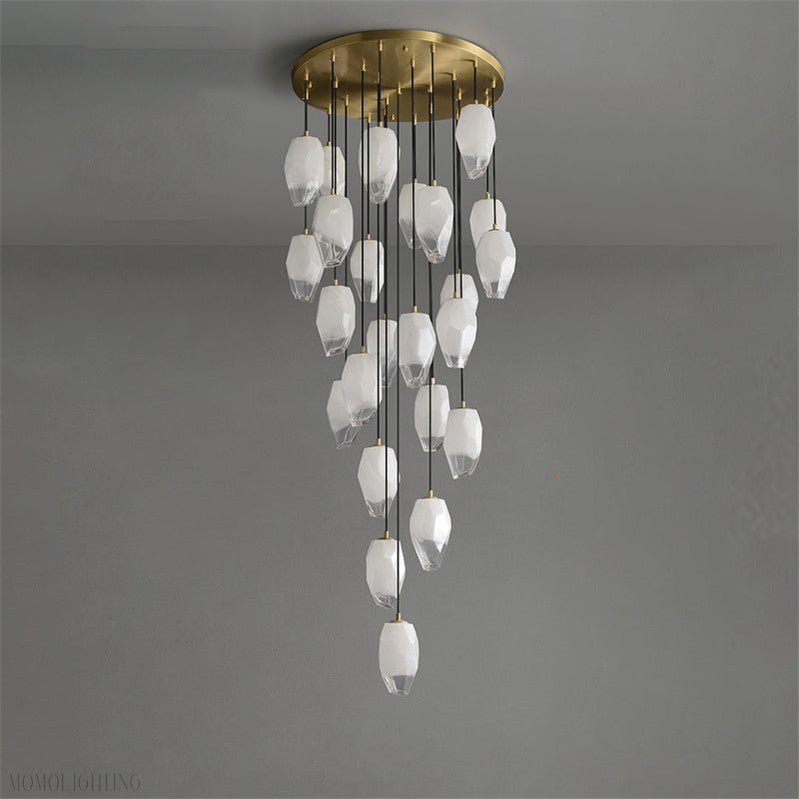Vanessa glass long chandelier 24 Lights-Nobipets
