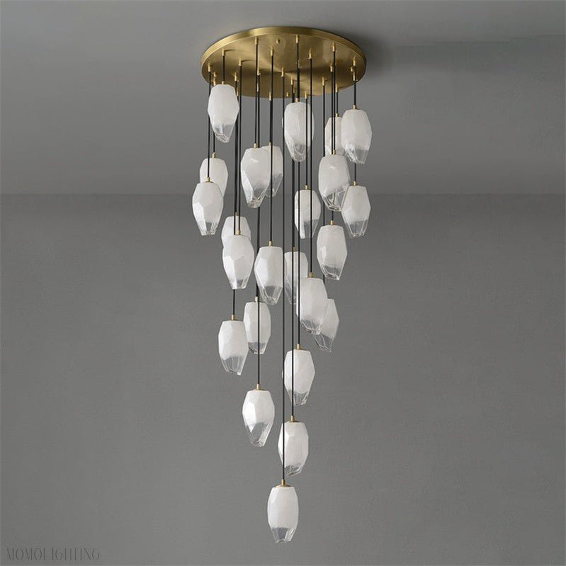 Vanessa glass long chandelier 24 Lights-Nobipets