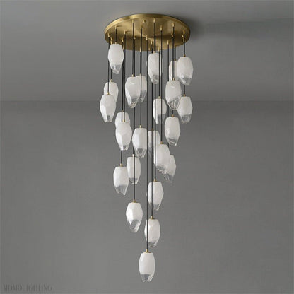 Vanessa glass long chandelier 24 Lights-Nobipets