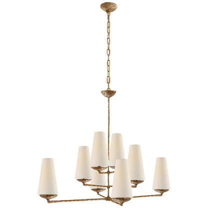 Vertical Chandelier/Wall Light in Bronze/Black/White Finish Color-Nobipets