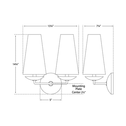 Vertical Chandelier/Wall Light in Bronze/Black/White Finish Color-Nobipets