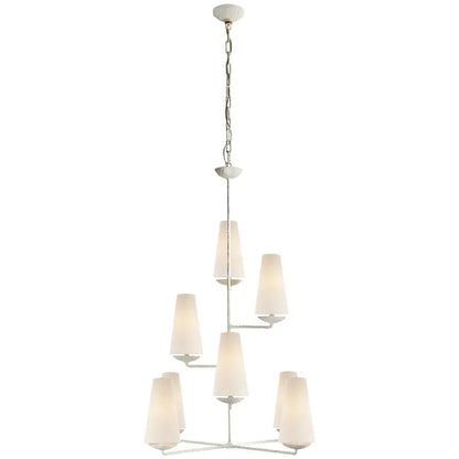 Vertical Chandelier/Wall Light in Bronze/Black/White Finish Color-Nobipets