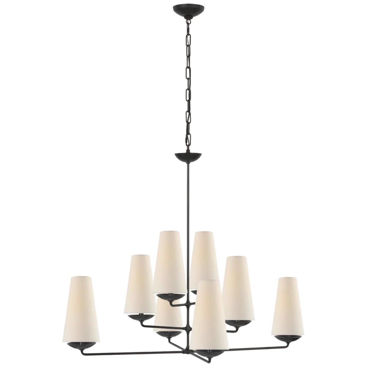 Vertical Chandelier/Wall Light in Bronze/Black/White Finish Color-Nobipets