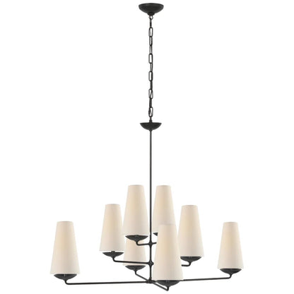 Vertical Chandelier/Wall Light in Bronze/Black/White Finish Color-Nobipets