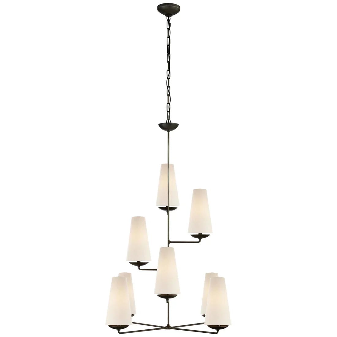 Vertical Chandelier/Wall Light in Bronze/Black/White Finish Color-Nobipets