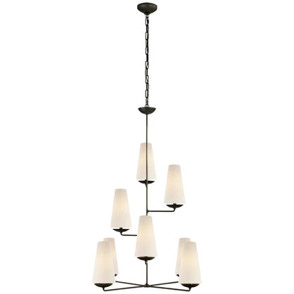 Vertical Chandelier/Wall Light in Bronze/Black/White Finish Color-Nobipets