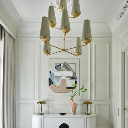 Vertical Chandelier/Wall Light in Bronze/Black/White Finish Color-Nobipets