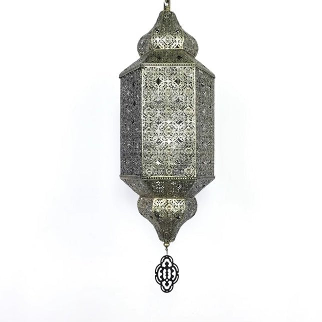 Vintage Characteristic Moroccan Hollow Carved Handmade Pendant Chandelier for Bedroom/Dining Room/Cafe/Hotel/Bar B&B-Nobipets