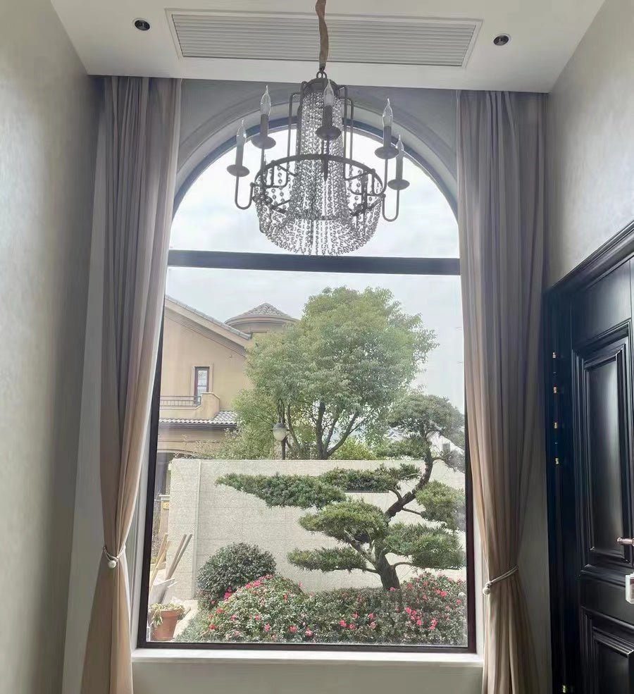 Vintage Crystal Pendant Candle Light in Antique Gold Finish Chandelier for Living Room/Bedroom-Nobipets