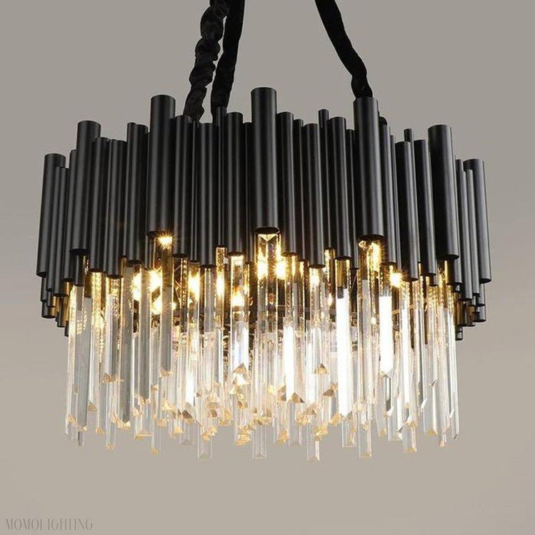 Viol Crystal Round Chandelier-Nobipets