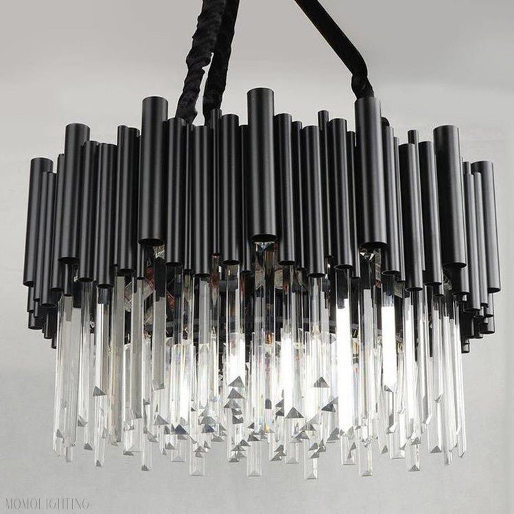 Viol Crystal Round Chandelier-Nobipets