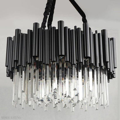 Viol Crystal Round Chandelier-Nobipets