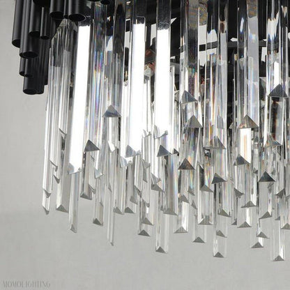 Viol Crystal Round Chandelier-Nobipets