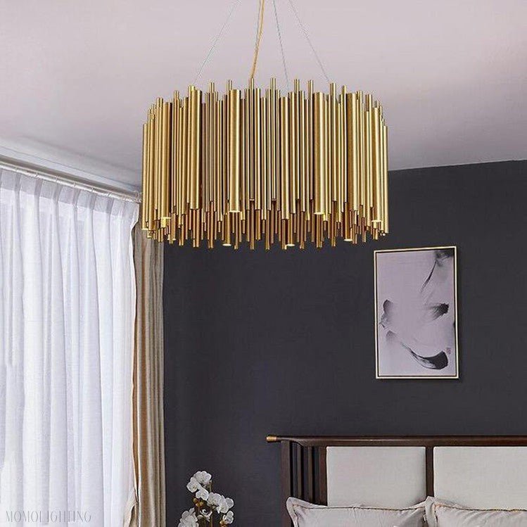 Viola Stainless Steel Chandelier-Nobipets