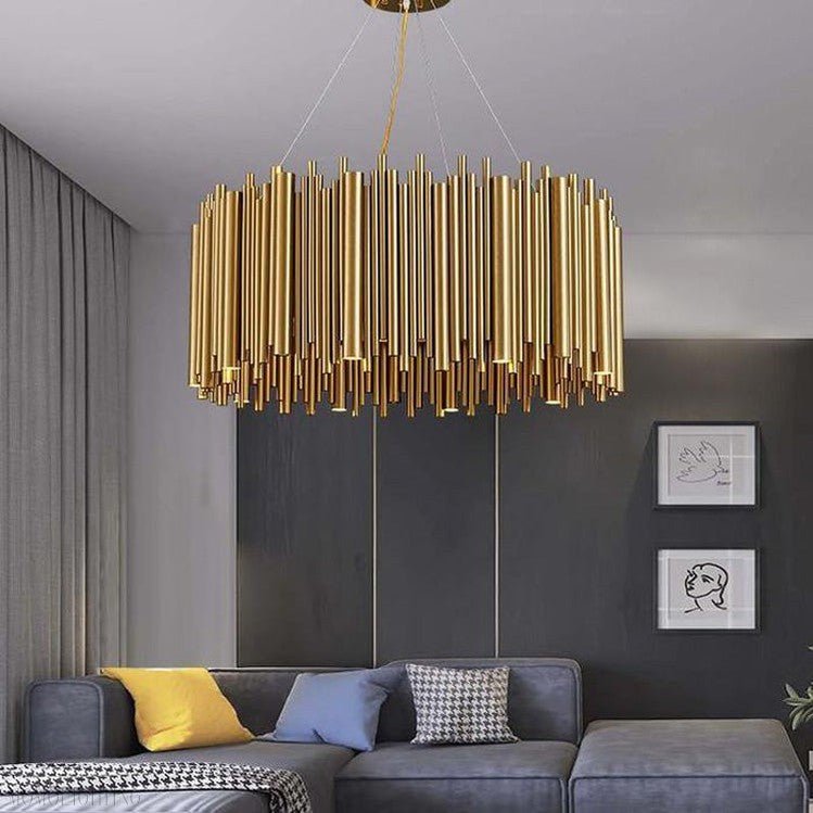 Viola Stainless Steel Chandelier-Nobipets