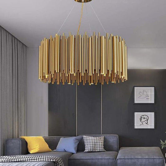 Viola Stainless Steel Chandelier-Nobipets