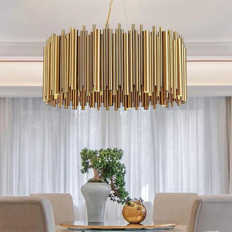 Viola Stainless Steel Chandelier-Nobipets
