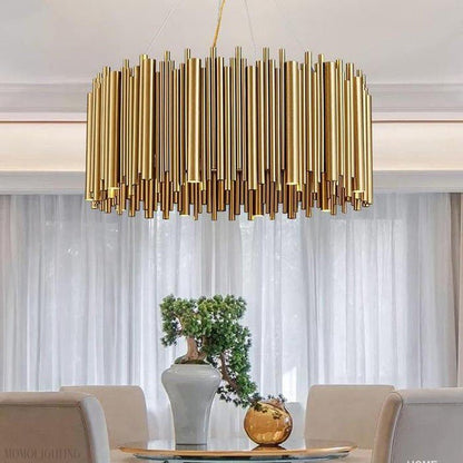 Viola Stainless Steel Chandelier-Nobipets