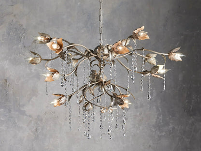 Viticcio Round Silver Chandelier-Nobipets