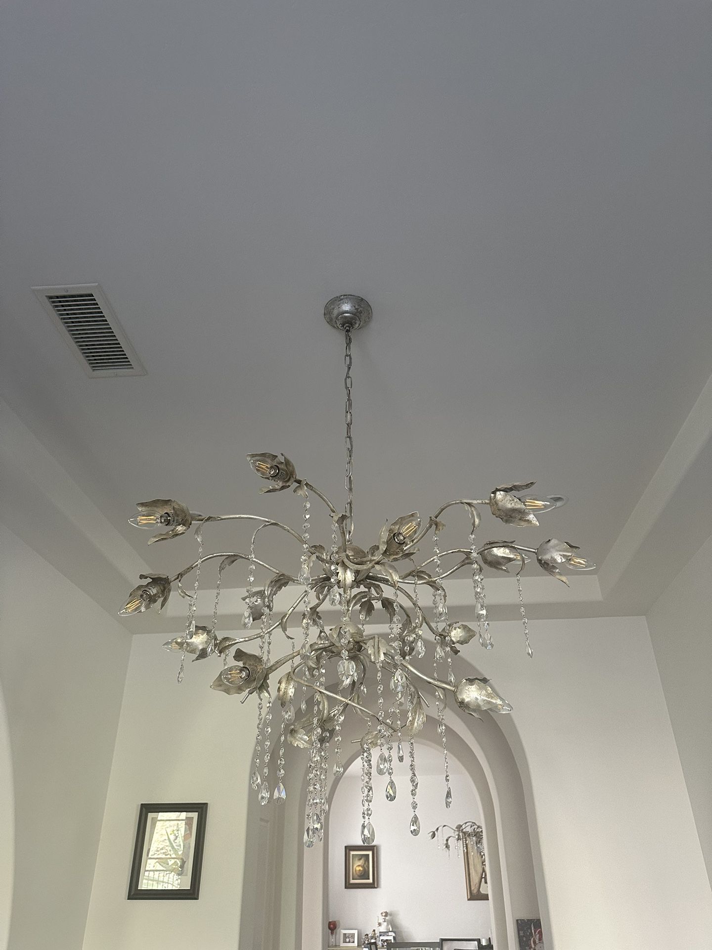 Viticcio Round Silver Chandelier-Nobipets