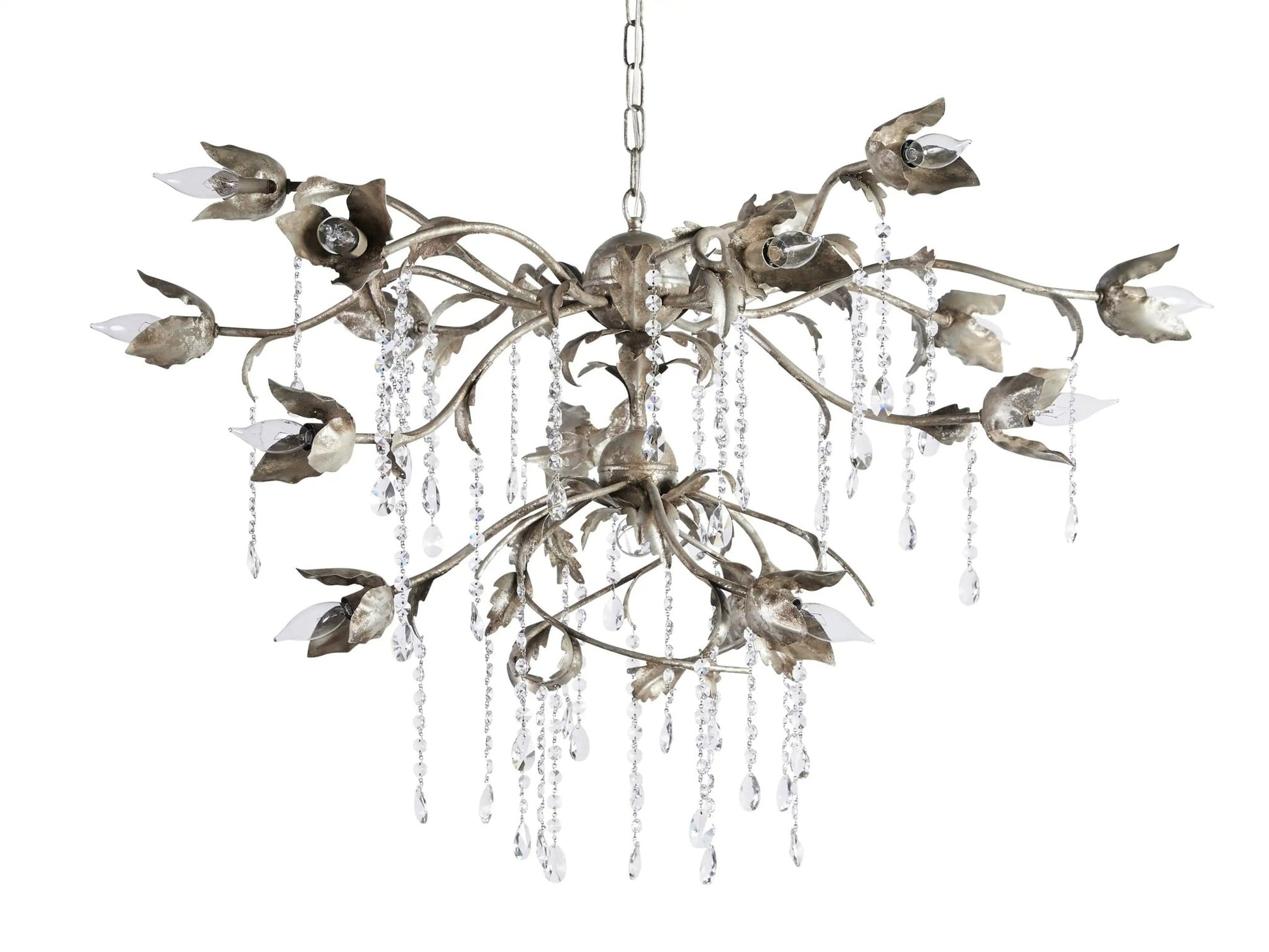 Viticcio Round Silver Chandelier-Nobipets