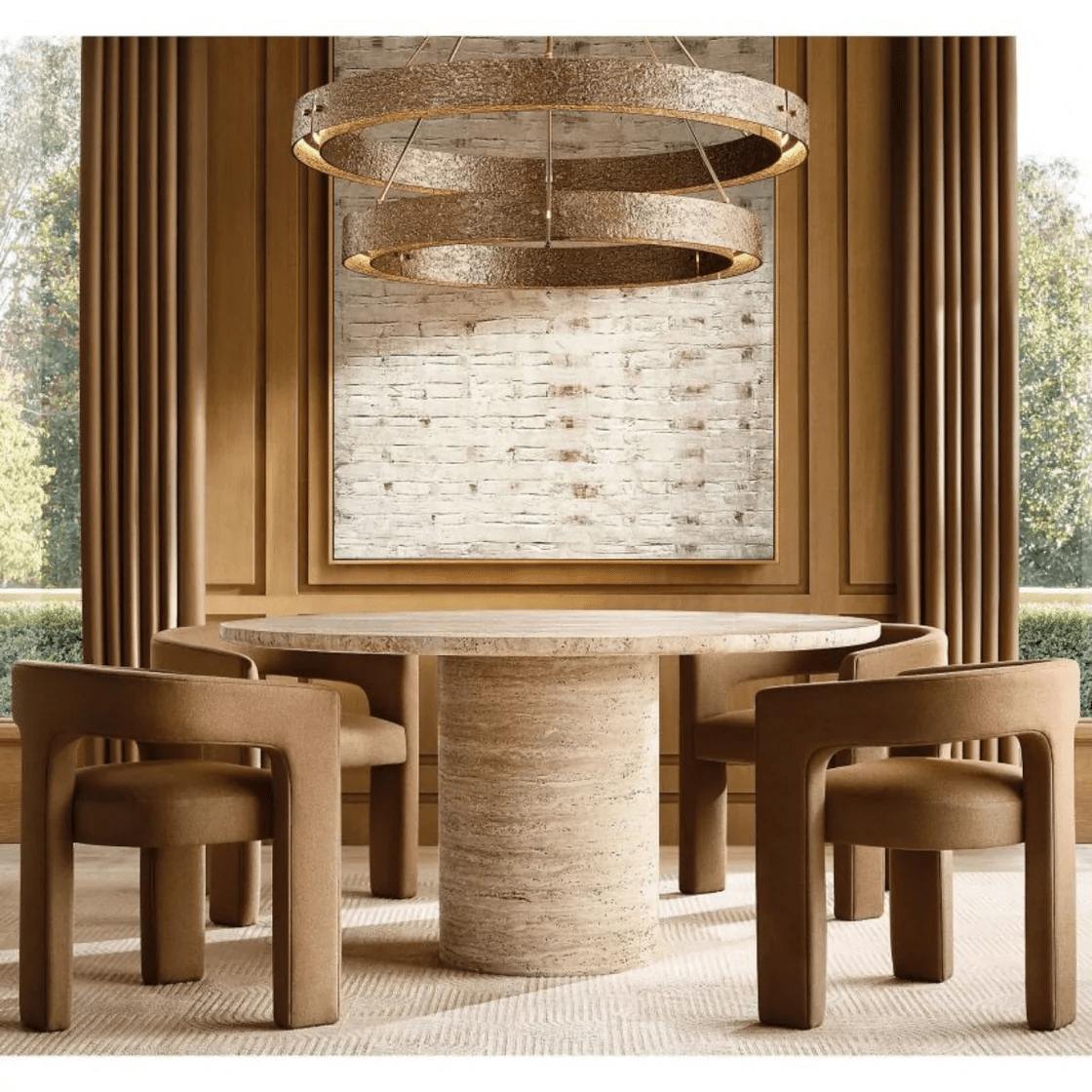 Vouvray Round Chandelier D48"-Nobipets