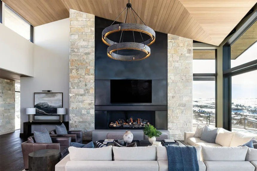 Vouvray Two-Tier Round Chandelier D60"-Nobipets