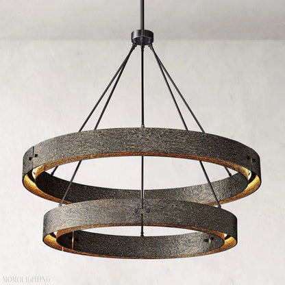 Vouvray Two-Tier Round Chandelier D60"-Nobipets