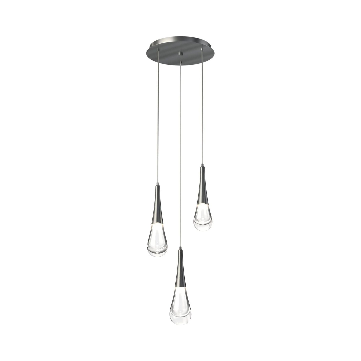 Water Drop Round LED Chandelier-Nobipets
