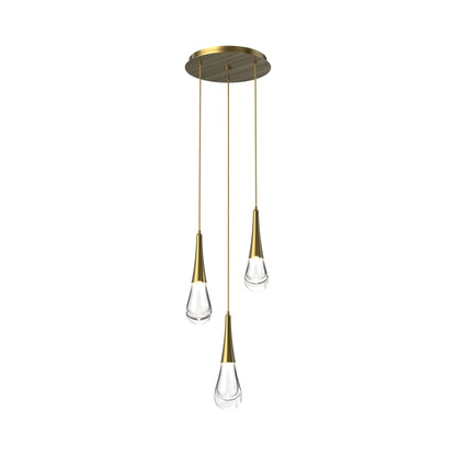 Water Drop Round LED Chandelier-Nobipets