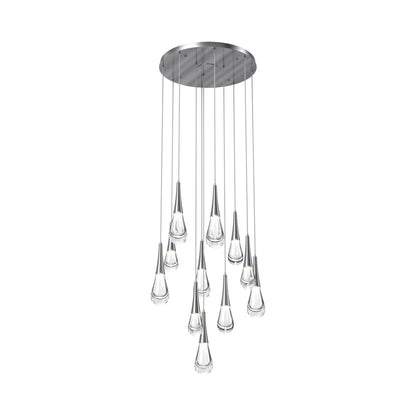Water Drop Round LED Chandelier-Nobipets